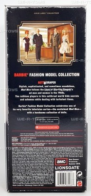 Mad Men Betty Draper 2010 Barbie Doll for sale online | eBay