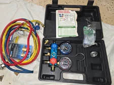 A/CPro Interdynamics 429 Professional Manifold Gauge And Hose Set In Case ECU