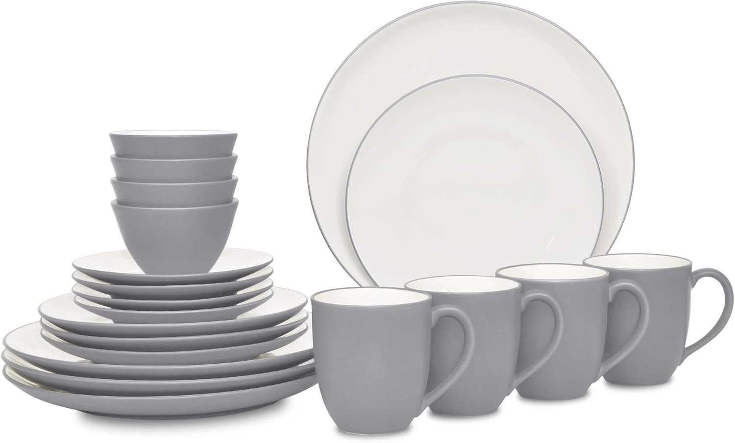Noritake Colorwave Slate 20-Piece Dinnerware Set, Service fo