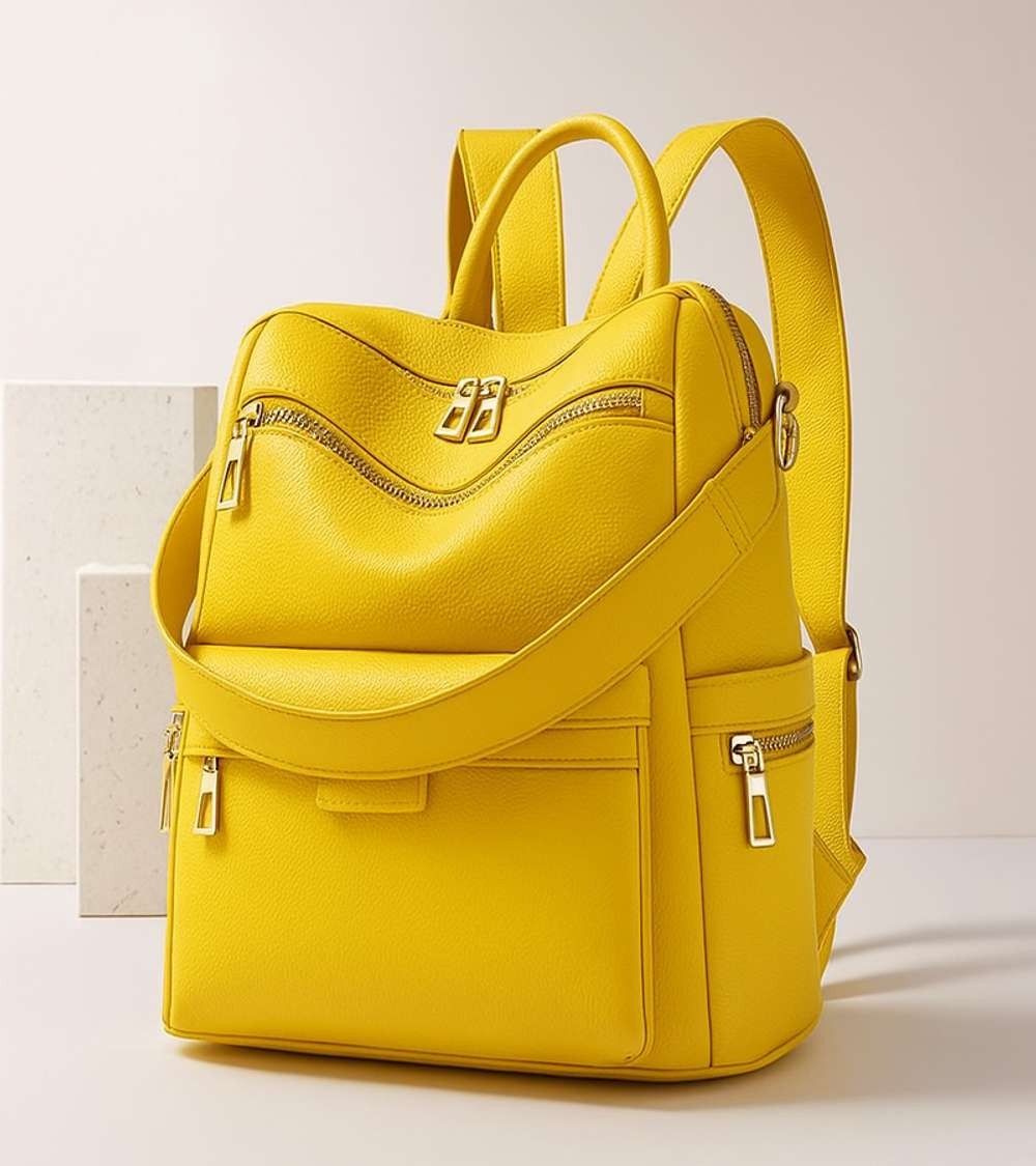 25 L Laptop Backpack Purse for Women Convertible Travel Vintage Leather Shoulder