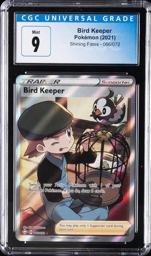 2021 POKEMON SHINING FATES #66 BIRD KEEPER CGC 9
