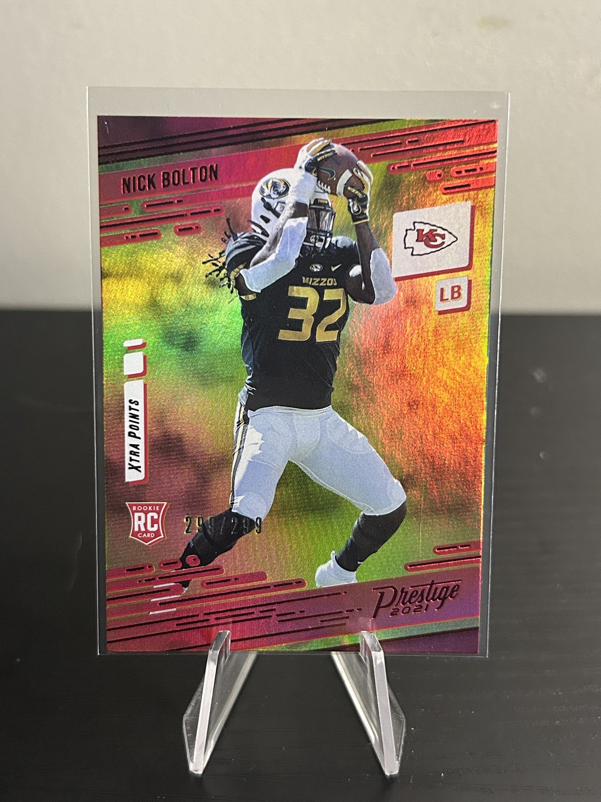Nick Bolton Panini Prestige #253 Red Premium Xtra Points
