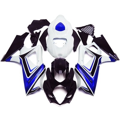 Bodywork Fairing Kit For Suzuki GSXR1000 K7 2007 2008 ABS Fairings White Blue