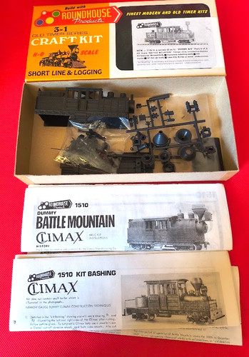 Kit ficticio Roundhouse 3 en 1 línea corta y registro #1510 Battle Mountain Climax HO | Condition: New