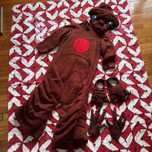 Vintage 1980s 90s ET Homemade Costume Halloween Felt Used As Is Youth