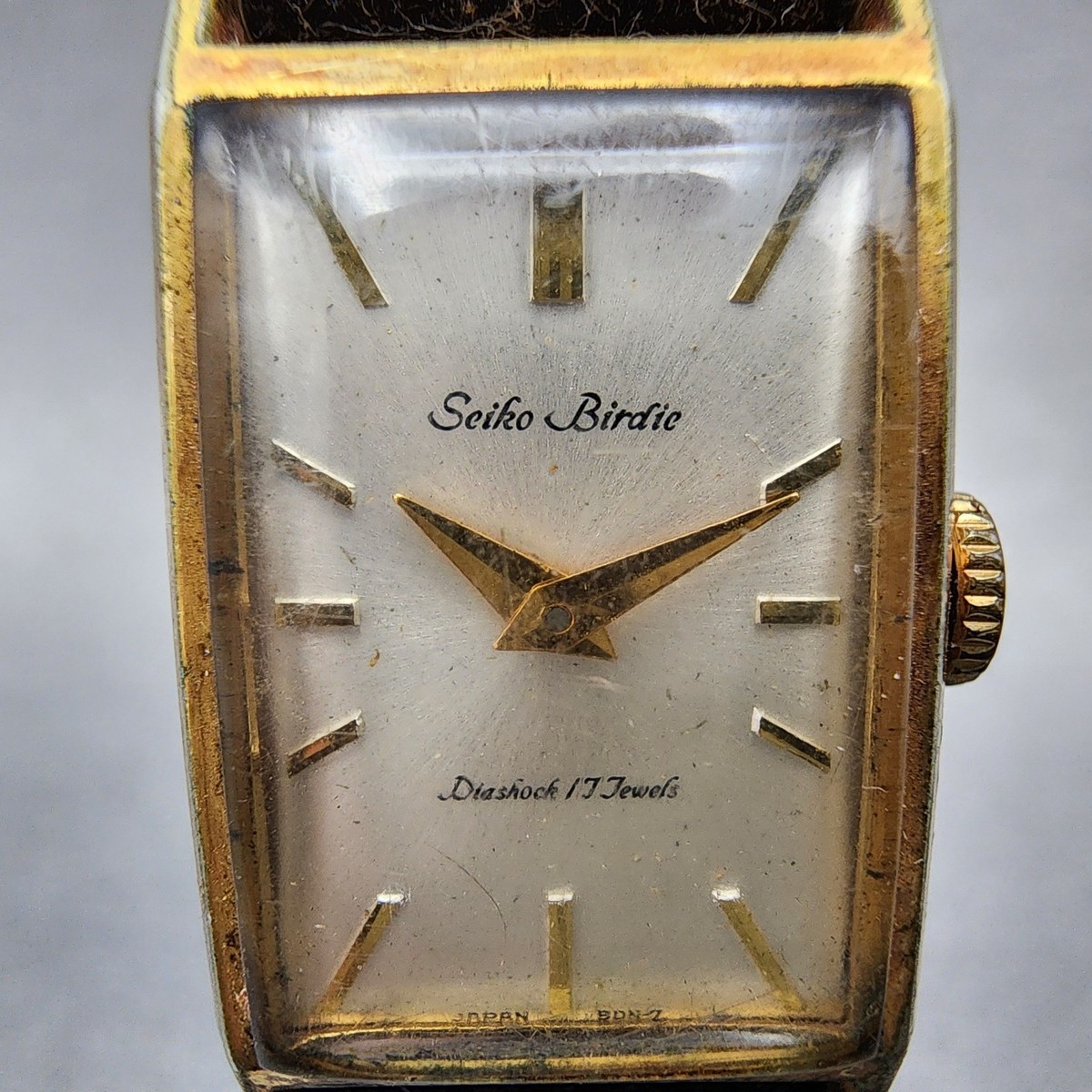 Seiko Birdie Watch Women 17mm White Dial Gold Plated Manual Seiko Birdie Watch Women 17mm White Dial Gold Plated Manual