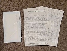 2000ish Army National Guard Personal Handwritten Letter Fort Jackson SC PVT 5pg