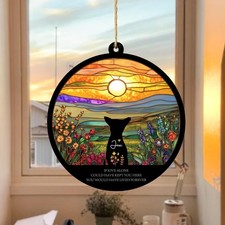 Personalized Loss Of Dog Sympathy Suncatcher, Dog Memorial Gift, Pet Memorial