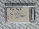Oscar Robertson Signed Cut Nice Autograph PSA/DNA Auto