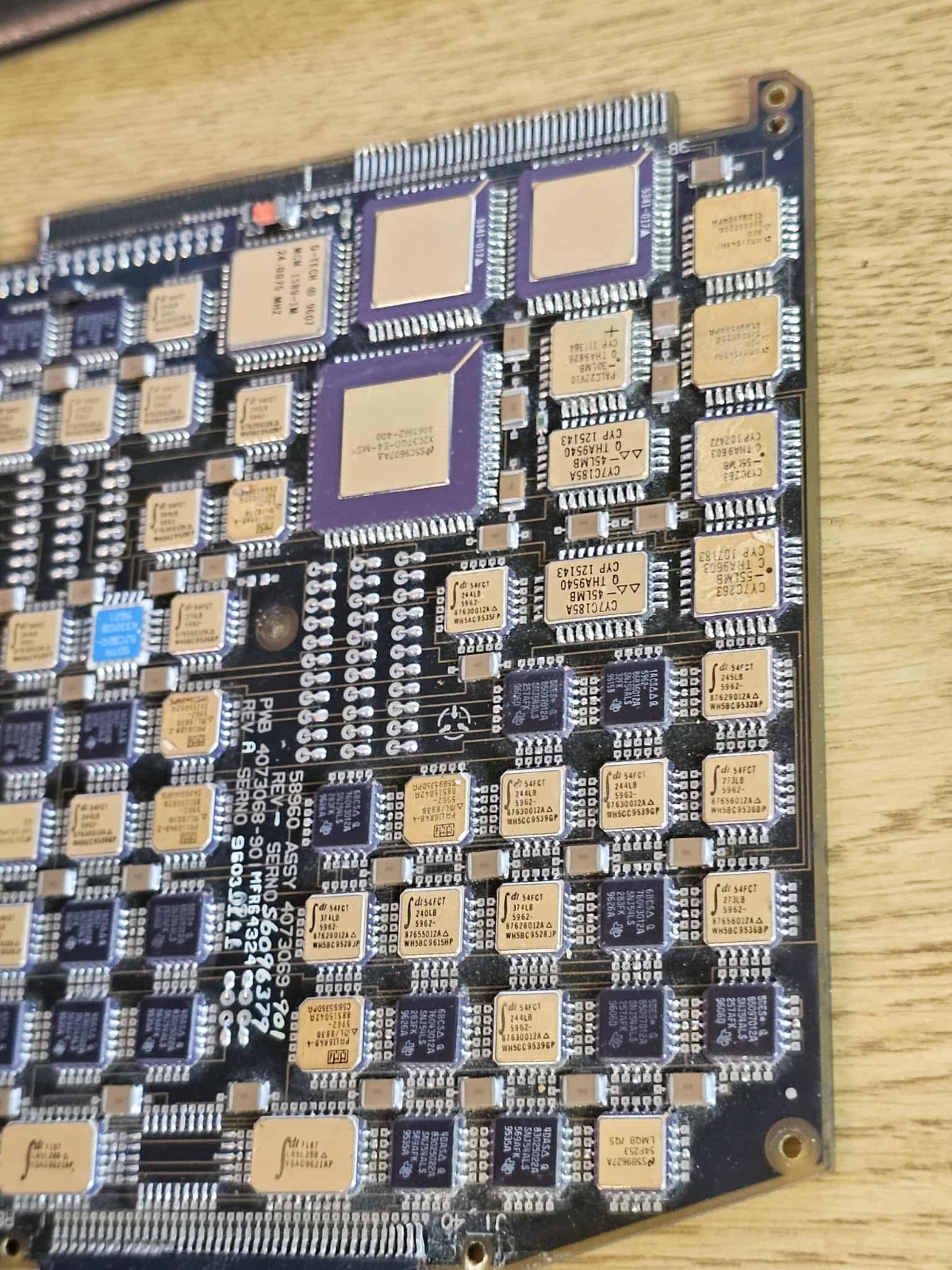 Vintage Military Aerospace Honeywell Art Collector Piece Stacked Gold Ceramic #3