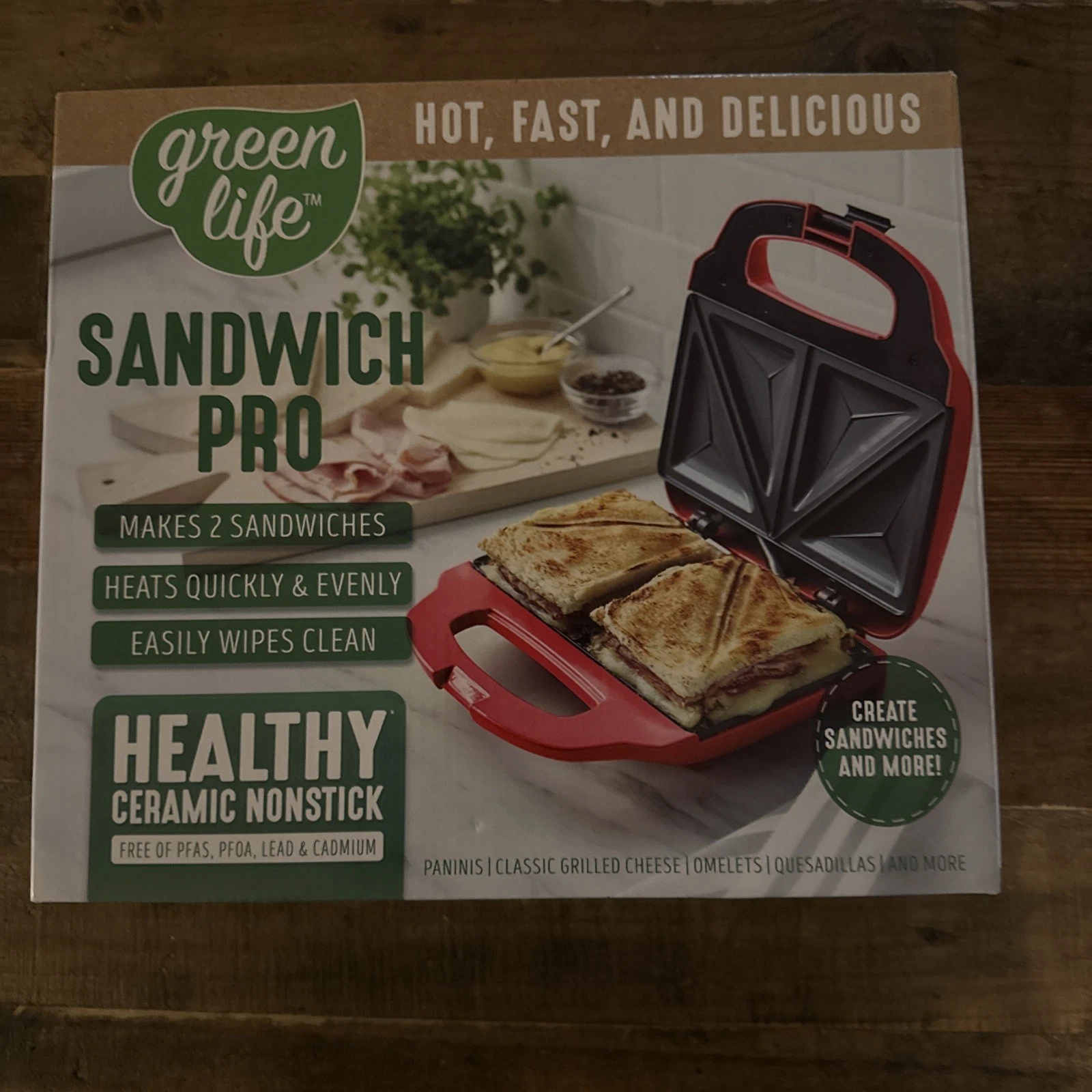 GreenLife Sandwich Pro - Electric Panini Press Grill - Healthy Ceramic Nonstick
Opens in a new windo