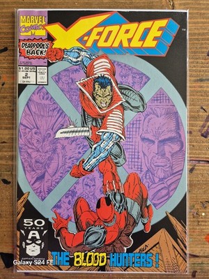 X-Force #2-1991 1st Garrison Kane 2nd app of Deadpool X-Men VG-