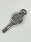 Watch Key Fob Pendant Antique Victorian Silver Bellows