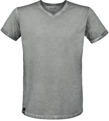 Black Premium by EMP Herren graues Basic Shirt im Vintage-Stil