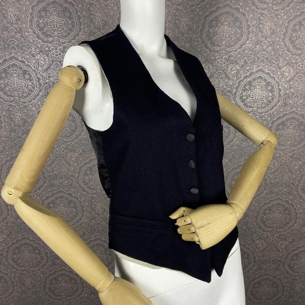 Women Golden Goose Vest Navy Wool XS