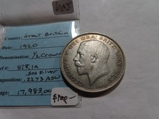 N62 Great Britain 1920 SILVER 1/2 Crown