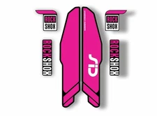 Rock Shox SID 2015 Mountain Bike Cycling Decal Kit Sticker Adhesive Kit Red