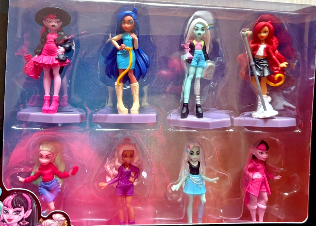 Monster High Mini Doll Set 8 Pack Figures Draculaura Clawdeen 2026