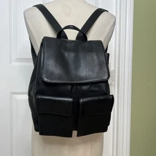 Vintage Hobo International Backpack Purse Pebbled Leather Handbag Purse