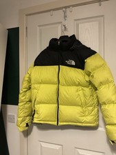 North Face Yellow Puffer Jacket Size M