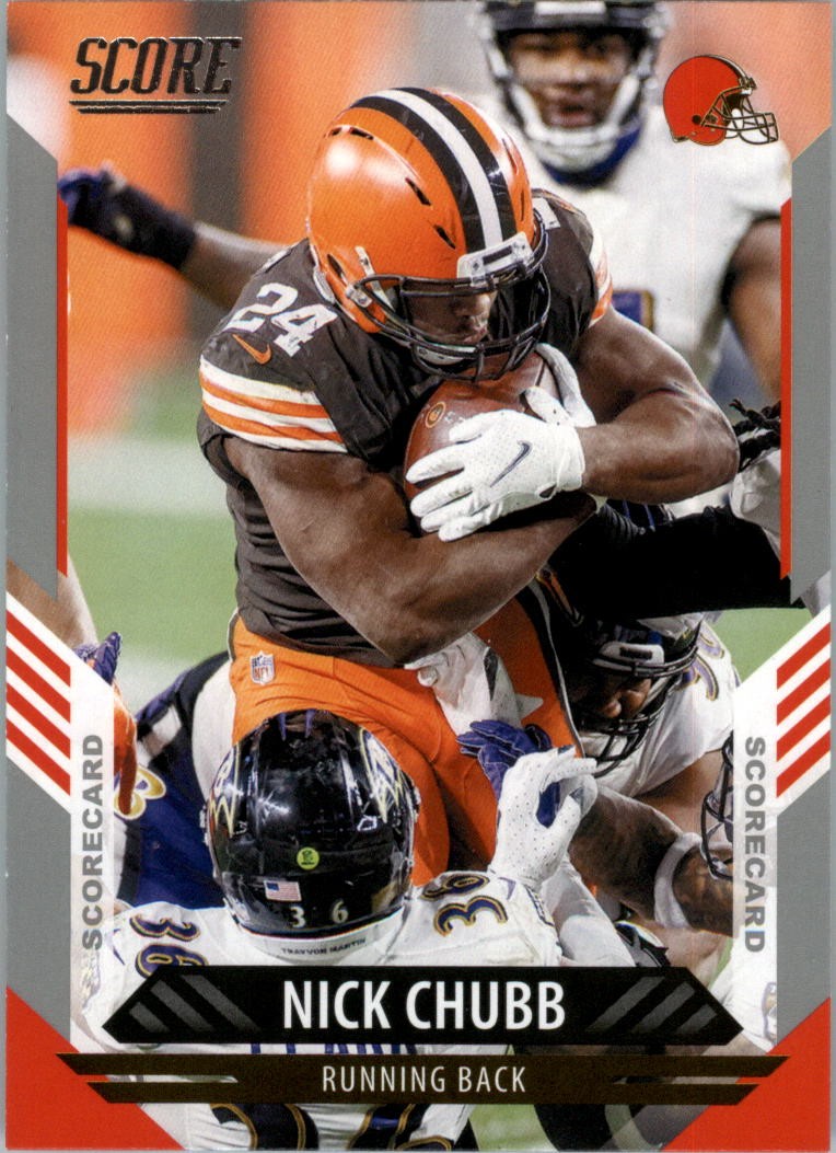 2021 Score Scorecard #105 Nick Chubb - FB