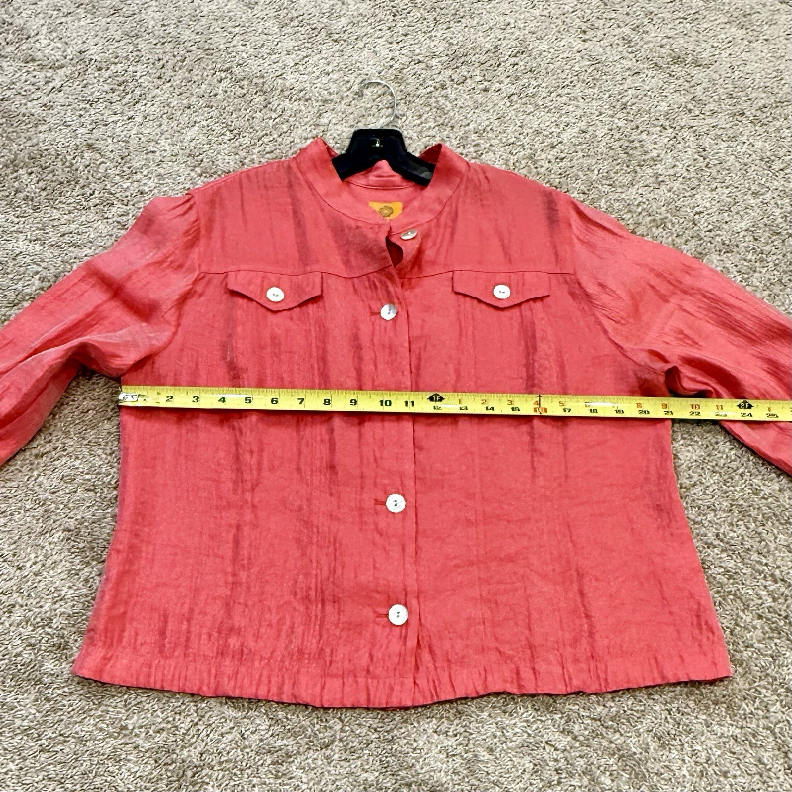 Ruby Rd Women’s Size 16 Top Jacket Button Coral S… - image 10