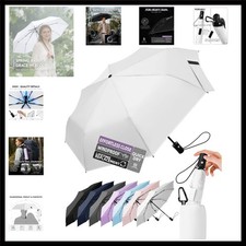 Compact Travel Windproof Umbrella, 43" Auto open/close Folding Quick Dry Umbr...