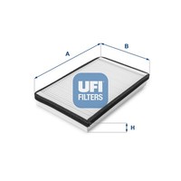 UFI 53.033.00 Innenraumfilter FüR Multipla 1.6-1.9D 04.99-06.10 Fiat