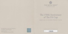 Silver Proof £2 2022 FA CUP Certificate of Authenticity Only Royal Mint