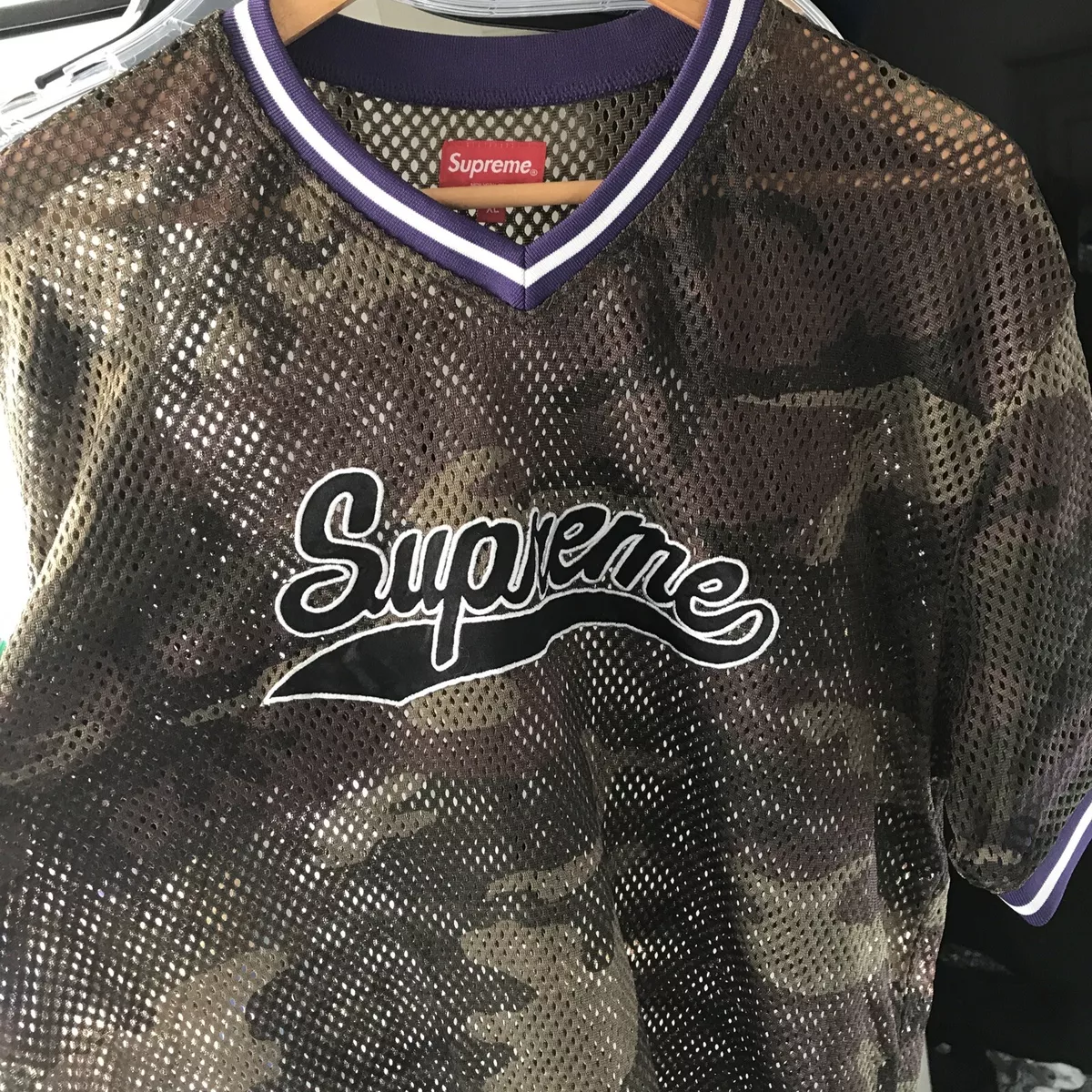 Supreme Mesh Jersey Camo Xl | eBay