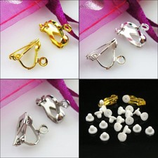 Clip on Earrings Gold Silver Plated