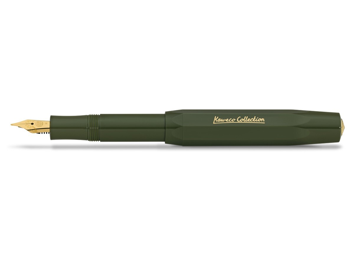 Kaweco COLLECTION Fountain Pen Dark Olive, EF/F/M/B/BB Nib Sport
