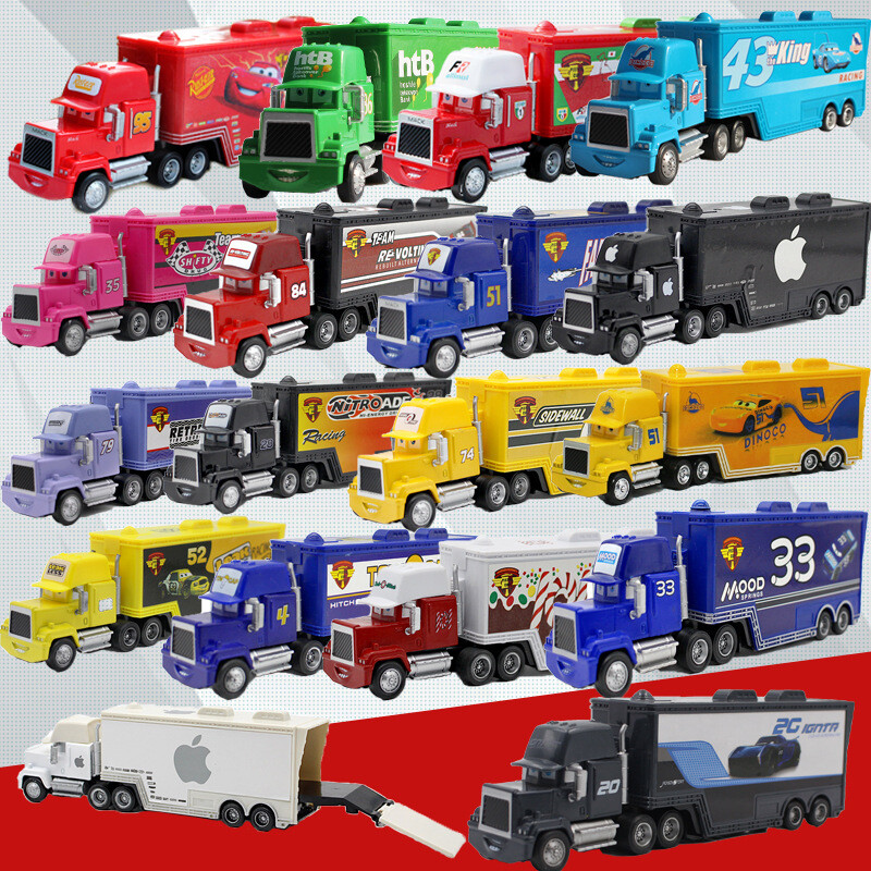 53 Styles Disney Pixar Cars Lot Mack Hauler Truck Die-cast Alloy Model Car Gift