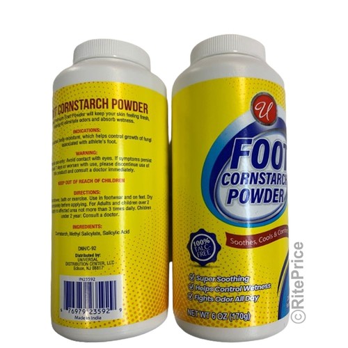 Odor Control Foot Powder Talc-Free Shoe Deodorizer Moisture Absorbent (2 Pack) - Picture 4 of 8