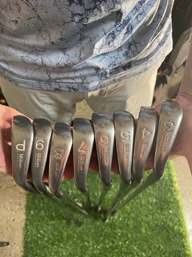 Set De Fers Wilson 1200 Vintage - 8 Clubs (3-PW) - Tiges Acier Regular - Droitier