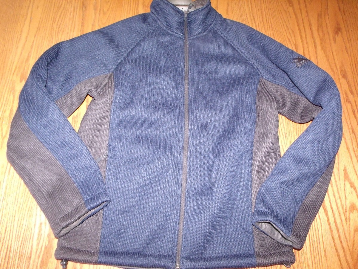 Nwt Mens Zeroxposur ZXBLK Marine Blue Gray Zip Up Jacket Coat