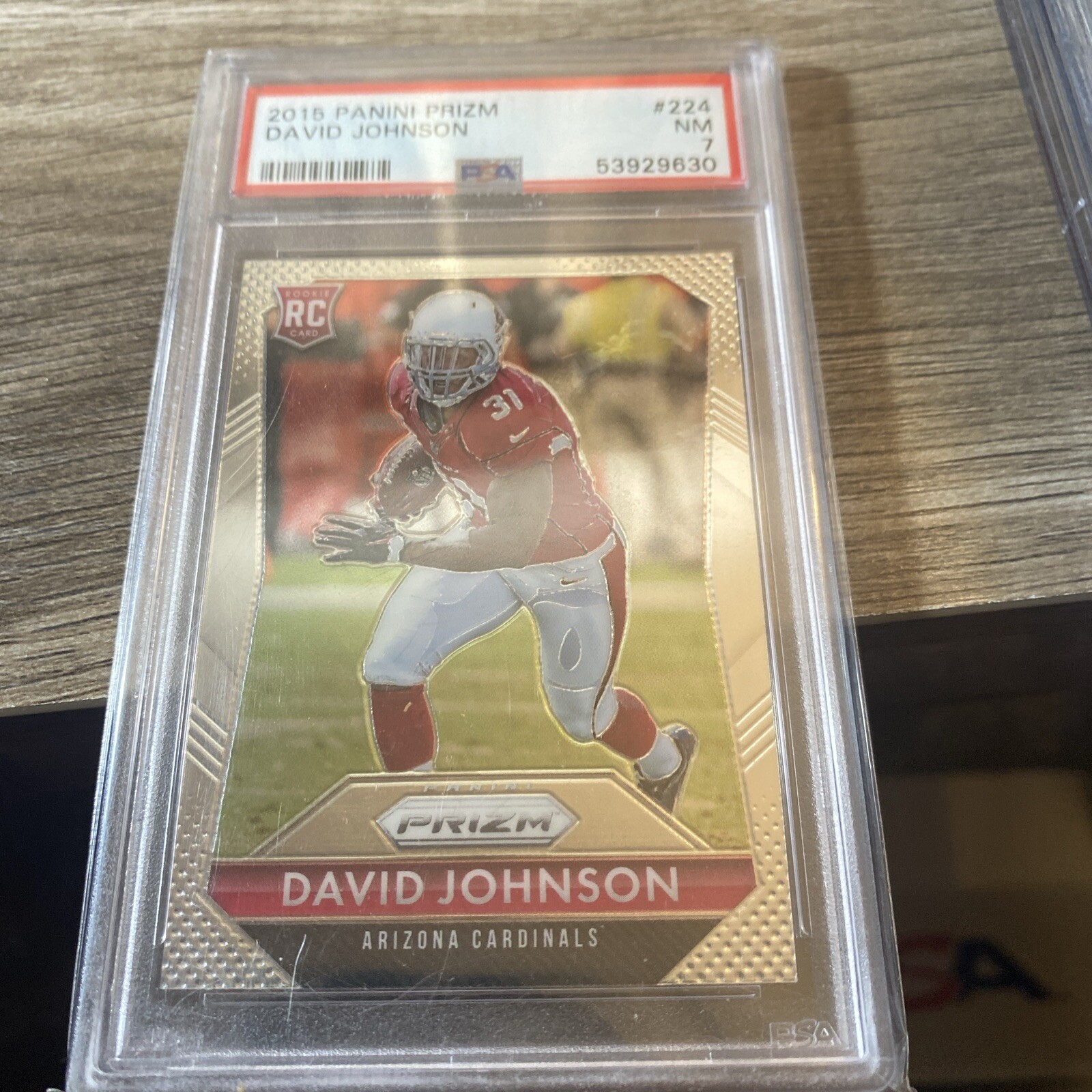 2015 Panini Prizm - Rookies #224 David Johnson (RC)