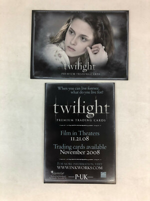 CHEAP PROMO CARD: THE TWILIGHT SAGA: TWILIGHT MOVIE Inkworks 2008 #P-UK