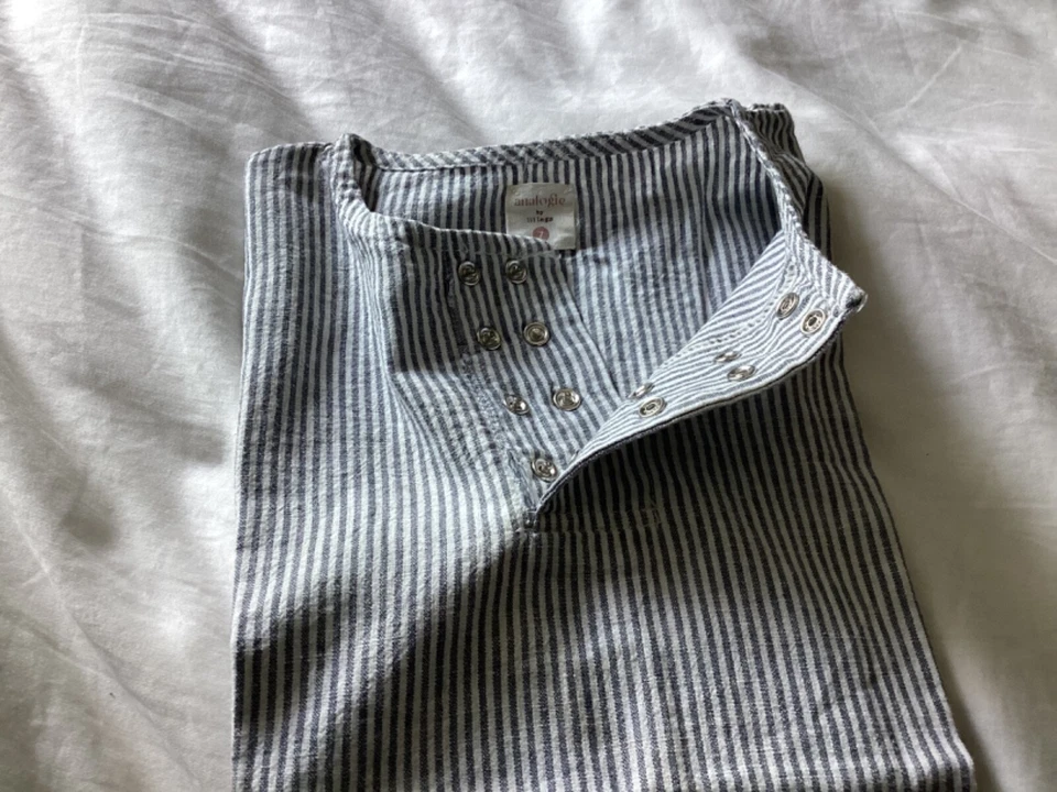 analogie by lillegs size 7 boys cotton linen shirt top - Image 3 of 4