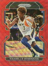 2022 Panini Prizm WNBA DANIELLE ROBINSON #5 RED RUBY WAVE PRIZM FEVER