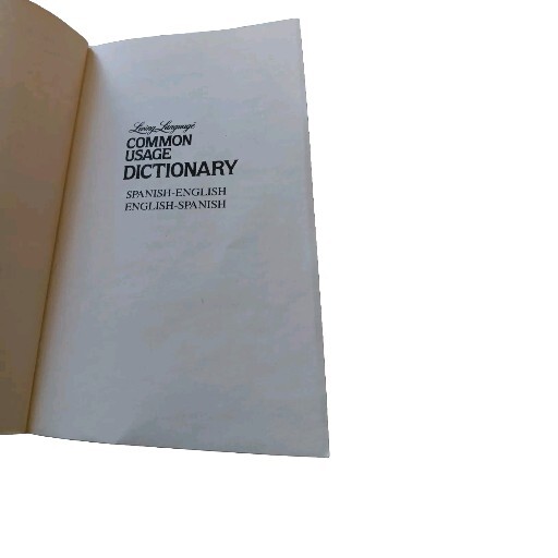 Living Language Common Usage Dictionary SpanishEnglish EnglishSpanish