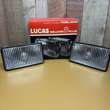 Lucas Glass Lens For Square 8 Driving Lamps Fog Lights One Pair Of Lens Nos Lucas Glass Lens For Square 8 Driving Lamps Fog Lights One Pair Of Lens Nos