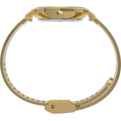 Timex Women's Watch Transcend Celestial Yellow Steel Mesh