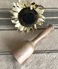 Awesome 1930's Farmhouse Primitive Wood Rolling Pin Food Masher 2 Spoons USA — photo 7