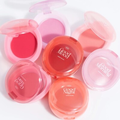 4U2 Good Cream Blush Highlight Long Lasting Applied to Eyes, Cheeks, Lips, Vegan