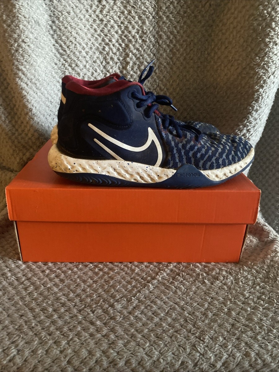 Nike KD Trey VIII Blue Void White Racer Blue Basketball Kids Sz