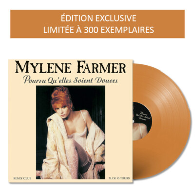 VINYL ORANGE MAXI 12'' MYLENE FARMER SOFERN SIE WEICH SIND 300 EX NEU