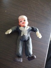 Antique U.S. Navy Sailor Straw And Celluloid Doll Made In Japan