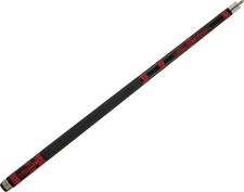 Voodoo VOD24 Black  Blood Red Doomed Skulls Number 13 Billiard/Pool Cue Stick