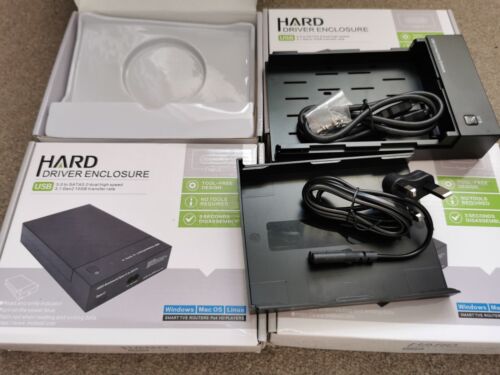 4x joblot USB3.0 SATA III 2.5" 3.5" External Hard Drive Enclosure SSD HDD Cases - Picture 3 of 4